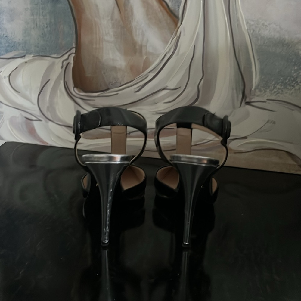 Prada heels 😍 black silver size 38.5 - Picture 6 of 8